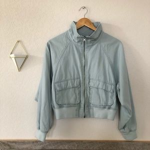 NWOT Wild Fable zip front utility cropped jacket size S